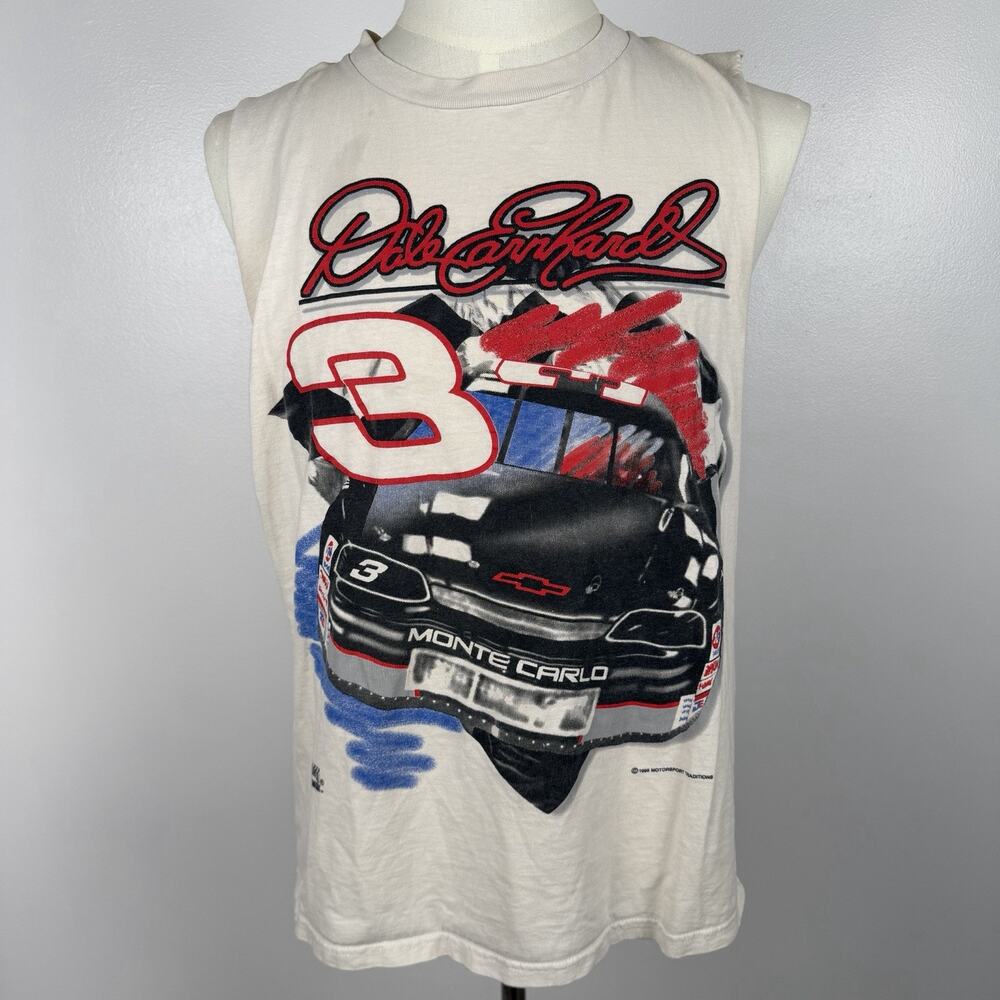 Vintage 1995 Dale Earnhardt #3 NASCAR Nutmeg Racing Sleeveless T-Shirt XL